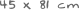 45 x 81 cm